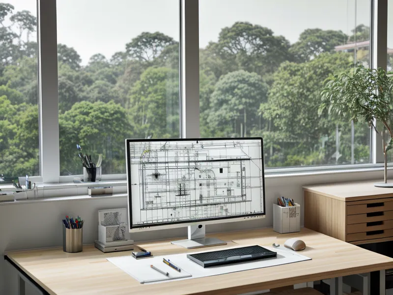 Vista de una estructura de herrería terminada comparada con el dibujo técnico en AutoCAD profesional que usó el freelance para fabricarla.