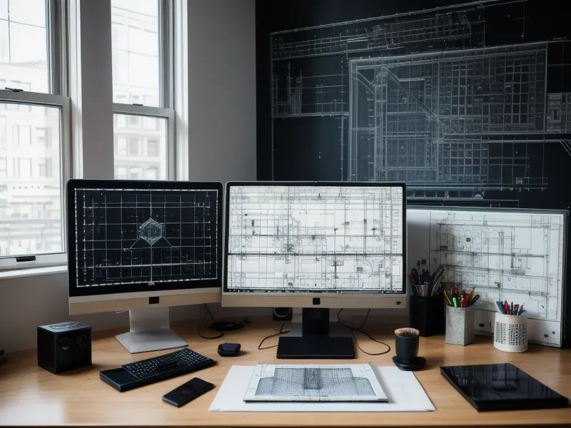 Primer plano de pantalla de laptop mostrando interfaz de AutoCAD con múltiples capas Xref