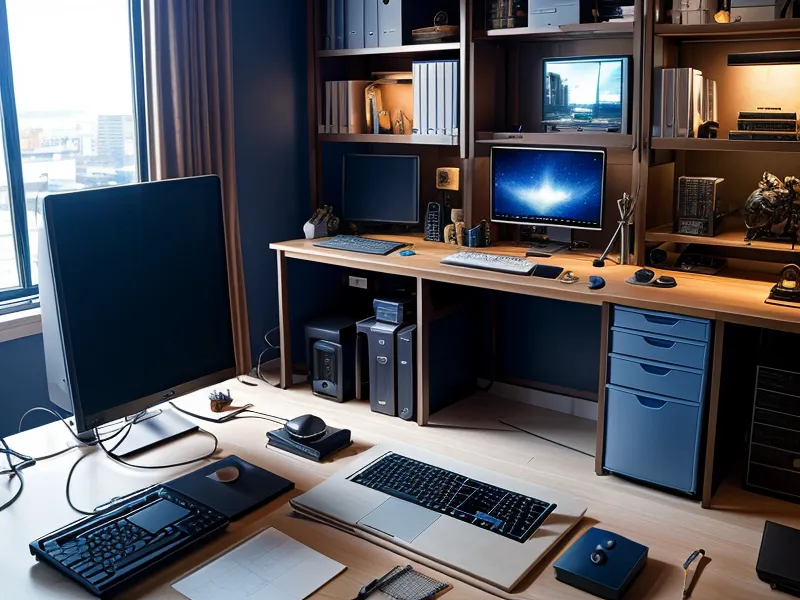 Espacio de trabajo nocturno de un dibujante CAD enfocado en proyectos de exportación.